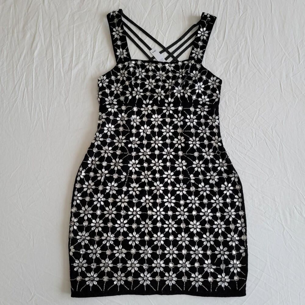 NWT ASOS DESIGN crystal embellished mini dress